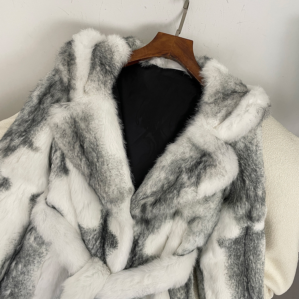 Dámske oblečenie dámska zimná móda teplý kožuch s kapucňou dámsky kožuch_voghion.com