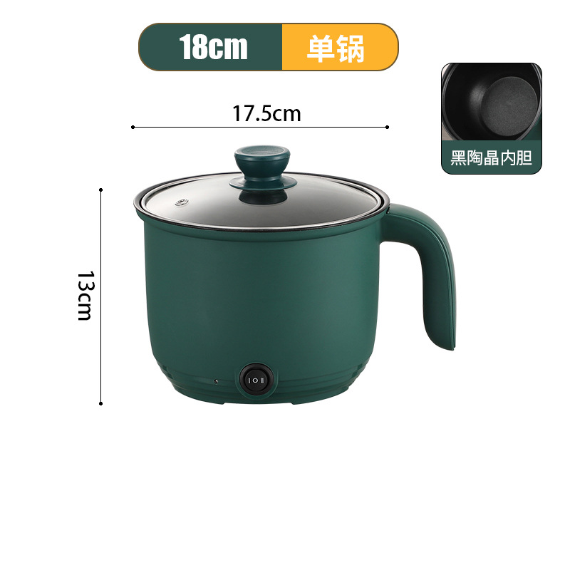 Зеленый черный керамический вкладыш (один горшок)