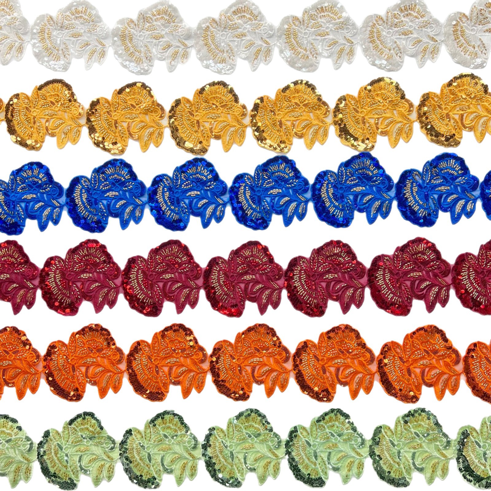 Hermosas pañuelas multicolores bordadas de encaje decoración de tela calcomanías de estilo nacional vestido vestido pantalones pie decoración pegatinas image 5