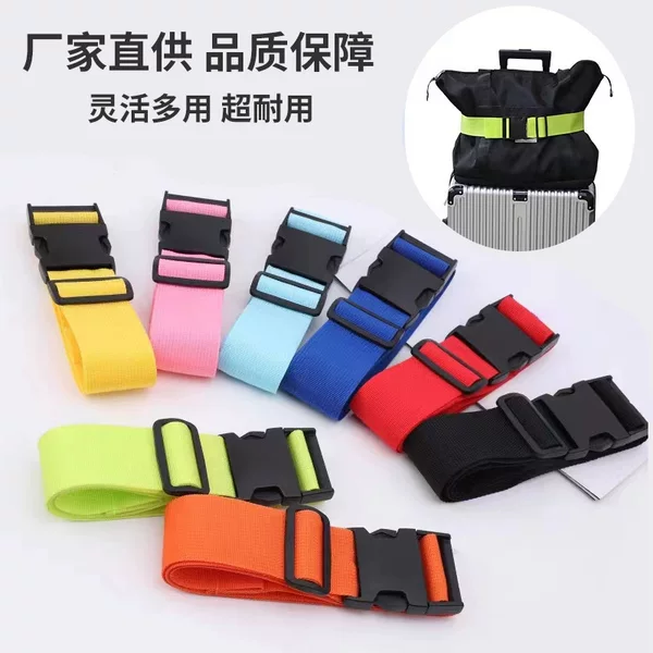 Cross-Border In-Stock Reinforced Luggage Straps with Buckle for Travel Bags, Polypropylene Packing Straps Wholesale