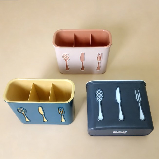 Cesta de palillos soporte de estante de drenaje multifuncional jaula de palillos casera barril de cocina cubierta cuchara caja de almacenamiento