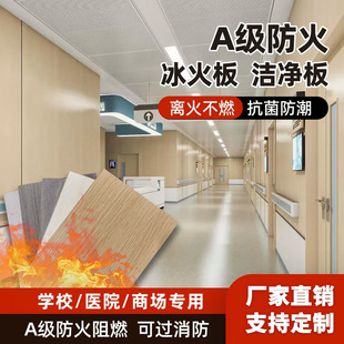 Calcium Silicate Wood Veneer Panel for Shopping Malls, Schools and Hospitals, Special Tooling Panel for Interior Decoration, Grade a Fireproof, Antibacterial and Clean