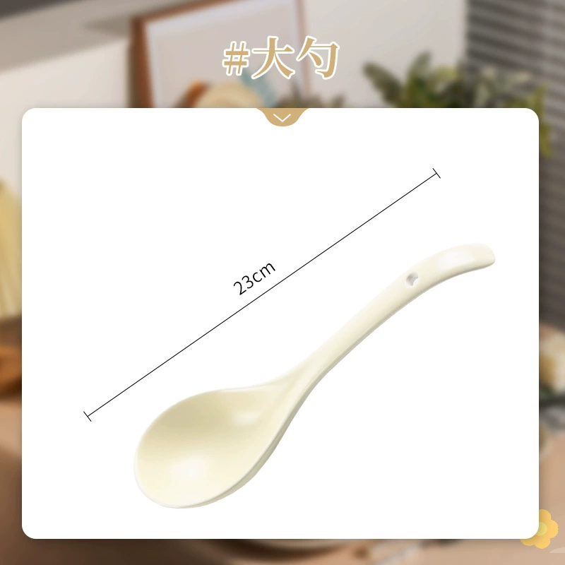 Ceramic Tableware Set Milky White Liuying — Bowls, Plates, Spoons & Chopsticks, Multi-Size