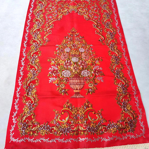 New cross-border foreign trade embroidered blanket, retro fashion living room carpet, home bedroom bedside embroidered carpet floor mat