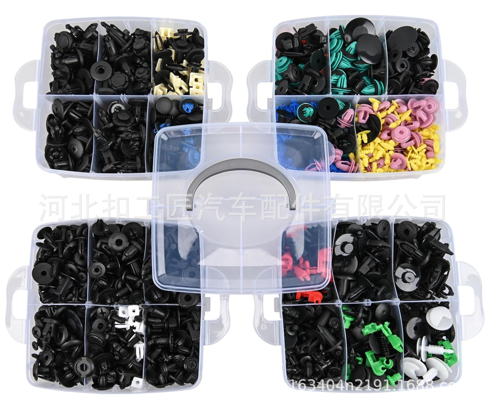 1295Pcs Boxed Buckle Suitable for Toyota Honda Ford Car Bumper Repair Fastener Clip Set
