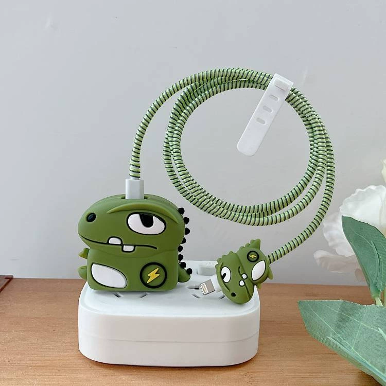 Apple, cartoon charger, protective case, 20W