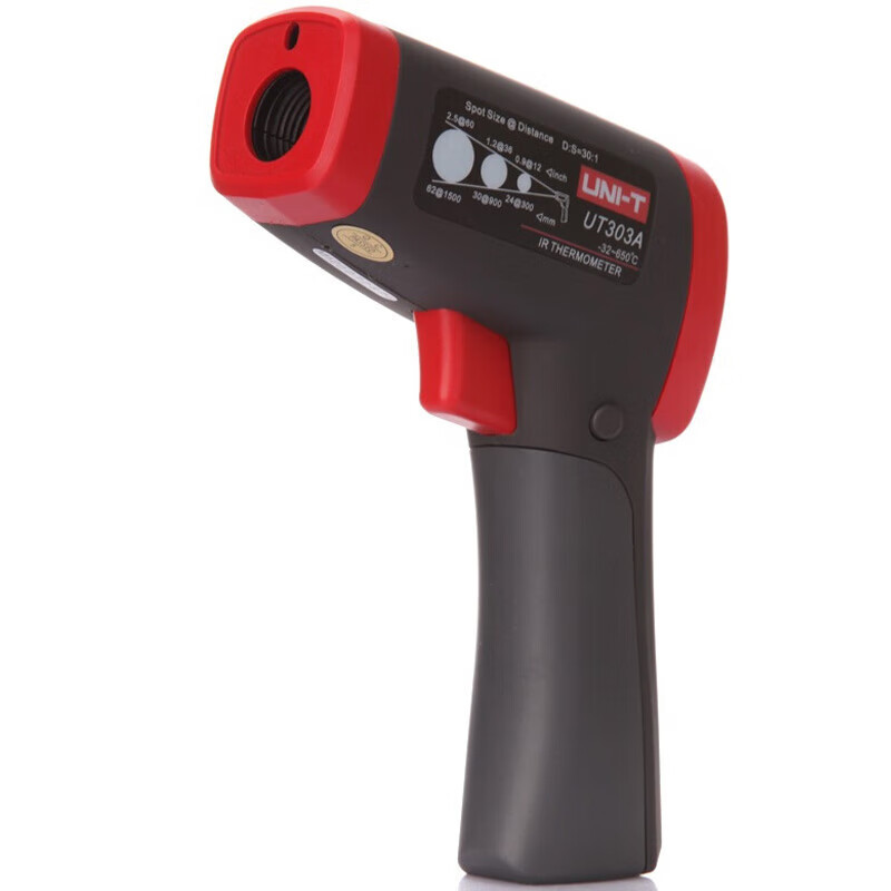 Unidad UNI-T UT303A termómetro de alta precisión con pistola de medición de temperatura infrarroja -32 - 650 °C