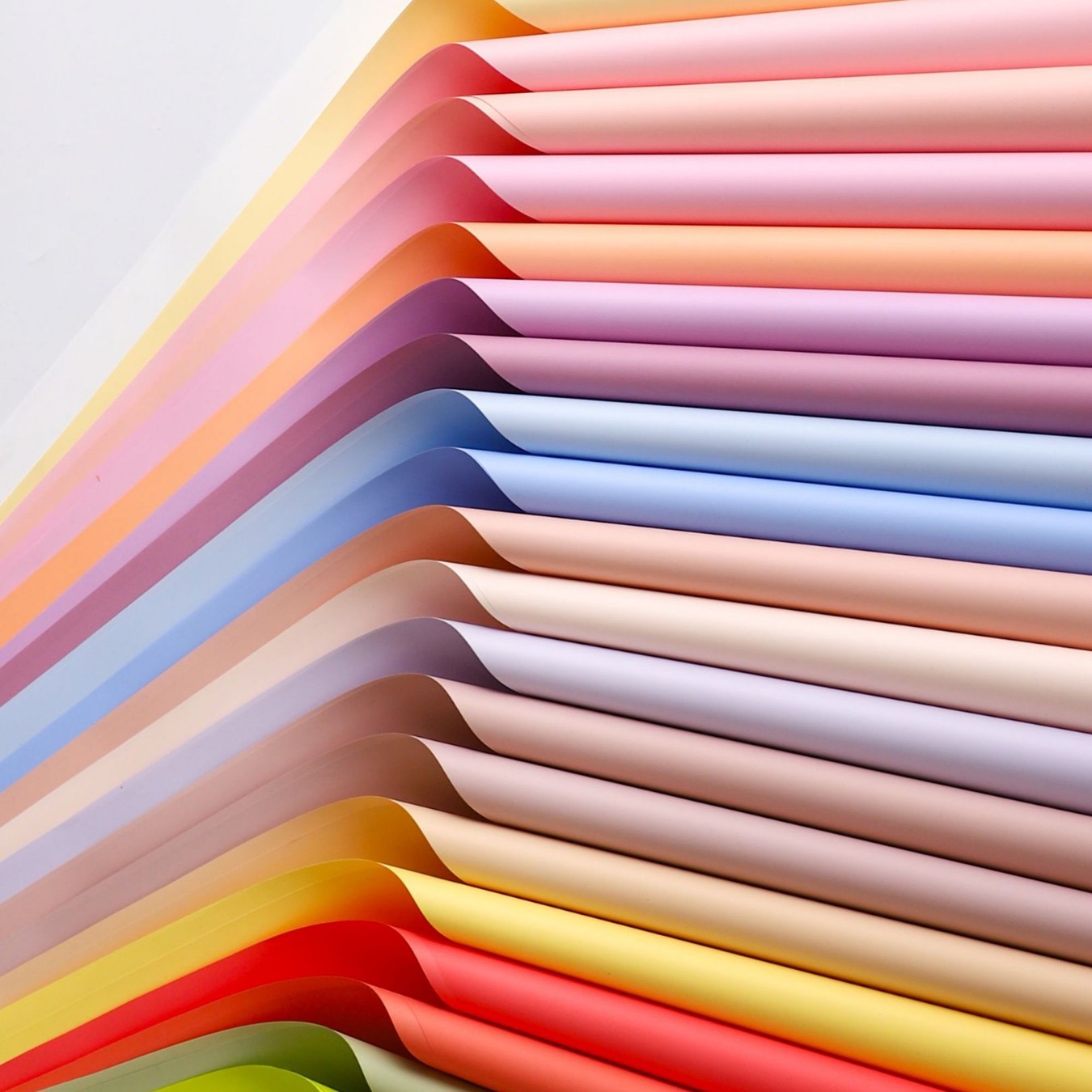 LiZhiRan nuevo engrosado color sólido impermeable papel de embalaje de flores 7.5 papel de ramo de seda papel de embalaje