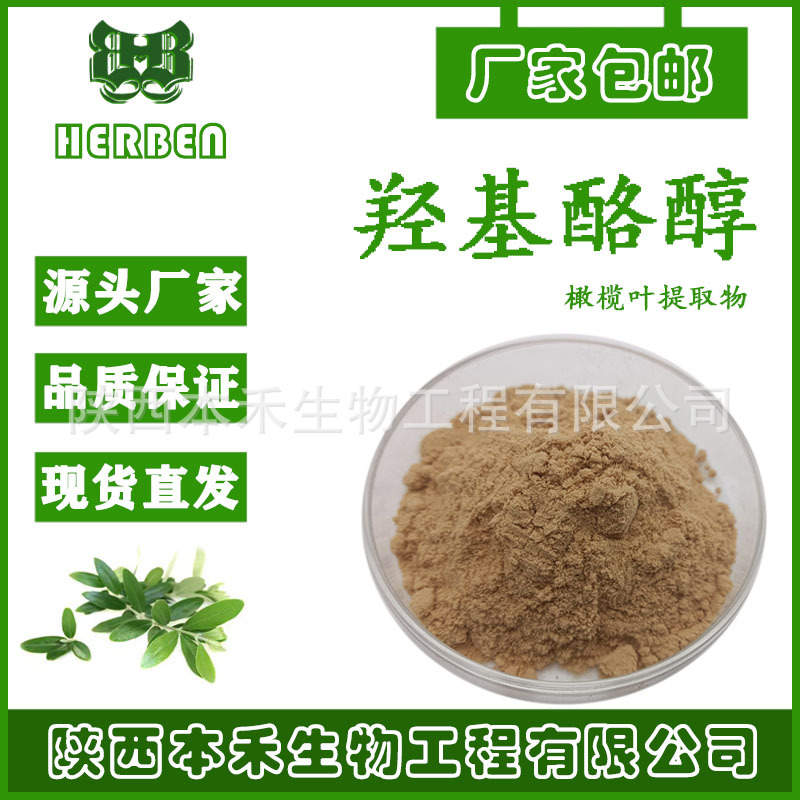 羟基酪醇98%橄榄叶提取物 全规格 5%-98% 橄榄果粉本禾厂家现货