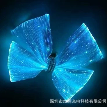 Производитель светодиодная светоизлучающая ткань волоконно-оптическая ткань декоративная светоизлучающая одежда может быть обрезана RGB светоизлучающая волоконно-оптическая ткань