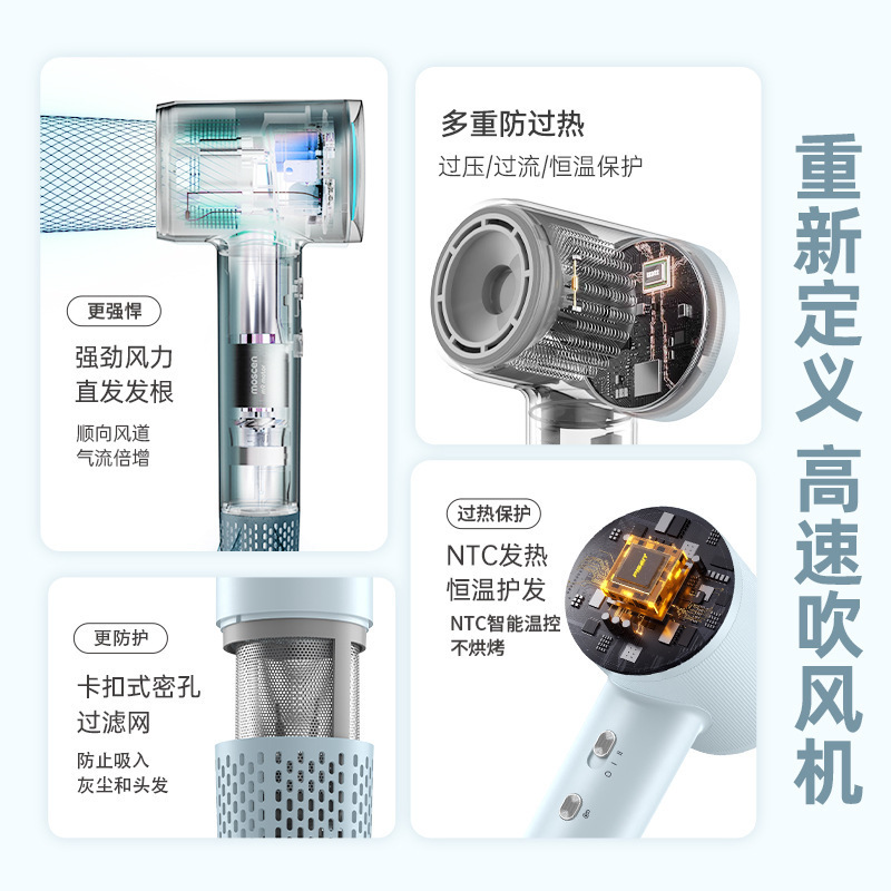 跨境高速吹风机大风力速干家用吹头发负离子恒温护发大功率吹风机|undefined