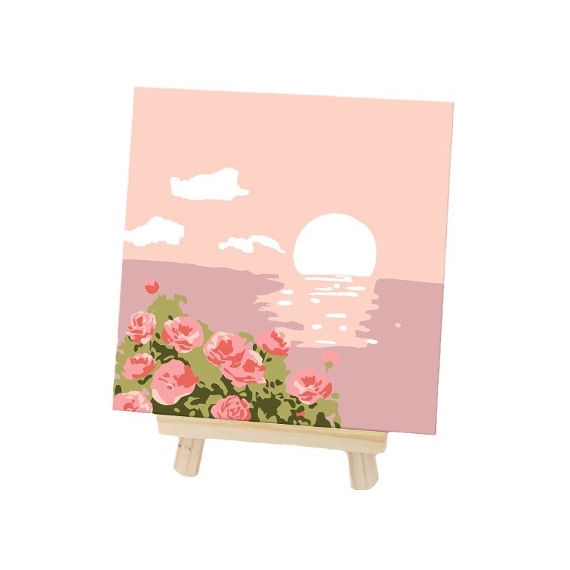 20*30 Digital Oil Painting Landscape Floral Still Life Decorative Painting Cute Coloring Oil Painting Wholesale Children's DIY Stress Relief