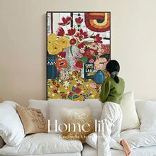 美拉德沙发背景墙客厅装饰画玄关过道样板间油画挂画餐厅卧室壁画