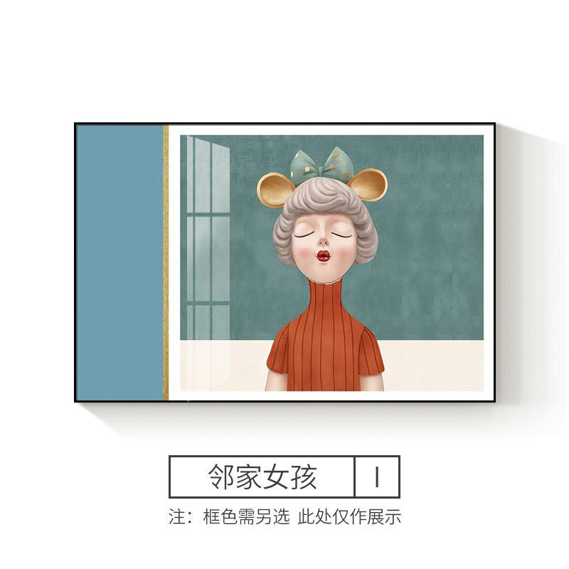 Caja de medidor eléctrico pintura decorativa moderna minimalista caja de puerta eléctrica que cubre la luz caja de distribución de lujo colgando pintura restaurante flip que cubre mural