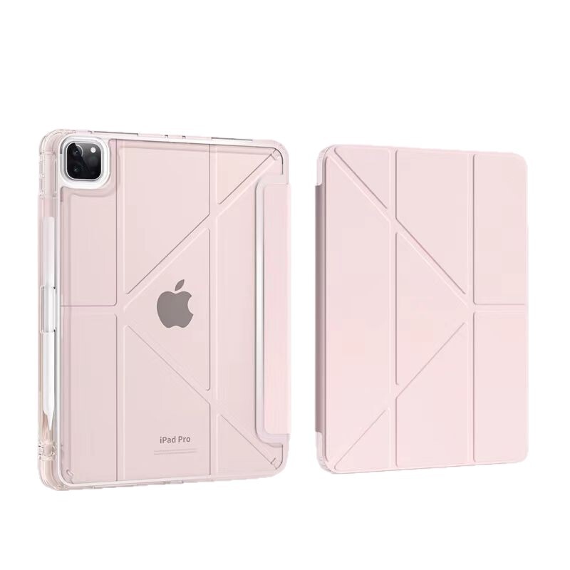 Ipad保護カバーair 4/5皮カバーmini 6アクリルペン付きスロット7/8/9/10世代3 y保護ケース|undefined