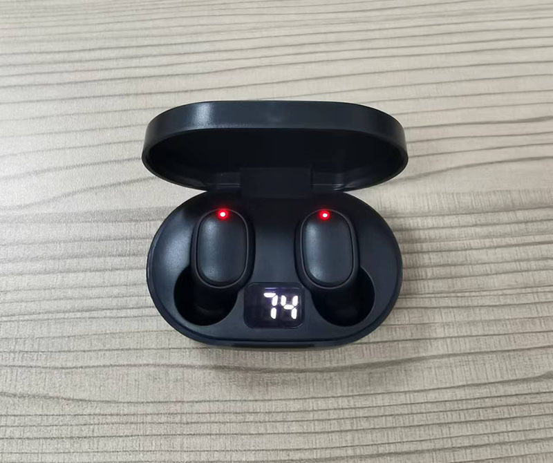 E6S Display digitale Macaron Cuffie Bluetooth Mini Sport Tappo per le orecchie_voghion.com