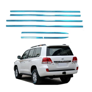 08-21 Land Cruiser 200 üçün Paslanmayan Polad Parlaq Zolaq Pəncərə Trim Modifikasiyası
