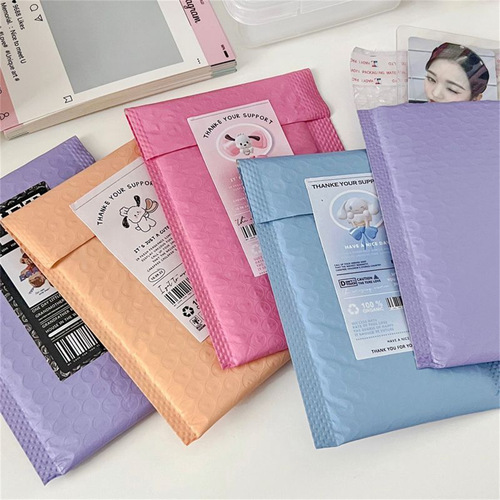 New product co-extruded film bubble bag cute pink express packing gift storage waterproof shockproof envelope bubble bag