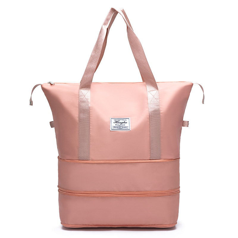 Bolsa de viaje de tres capas extendida de mayor capacidad de separación húmeda y seca bolsa de fitness estudiante de gran capacidad bolsa de equipaje se puede enviar en nombre