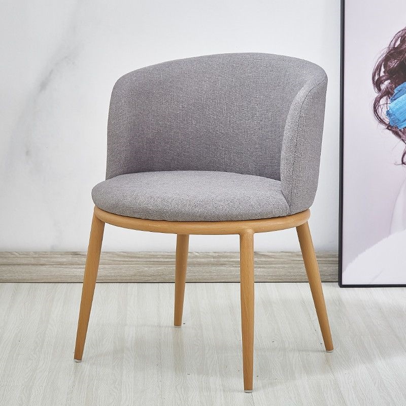Mesa y silla de madera sólida nórdica, mesa de comedor redonda creativa, mesa de negociación moderna y simple. image 33
