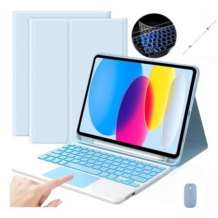 Suitable for iPad Protective Case 110.9inch A16 Backlit Touch Keyboard Magnetic Suction 13inch Protective Case Airpro76M4 Suitable for iPad Protective Case 110.9inch A16 Backlit Touch Keyboard Magnetic Suction 13inch Protective Case Airpro76M4