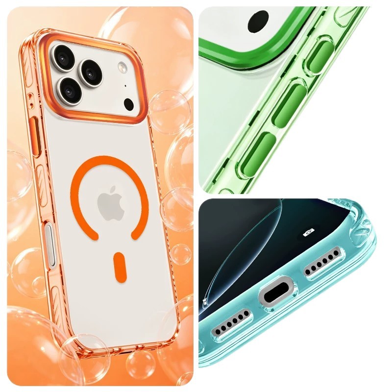 Funda Magnética para iPhone 17 Pro Max y 13 de Acrílico Anticaídas