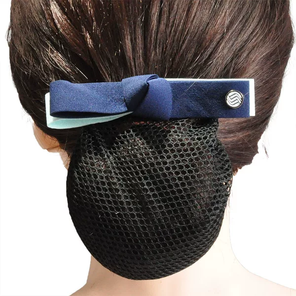 Mobile business hall exclusive headdress flower female professional hair accessories work plate hair net pocket set hair net professional nurse female