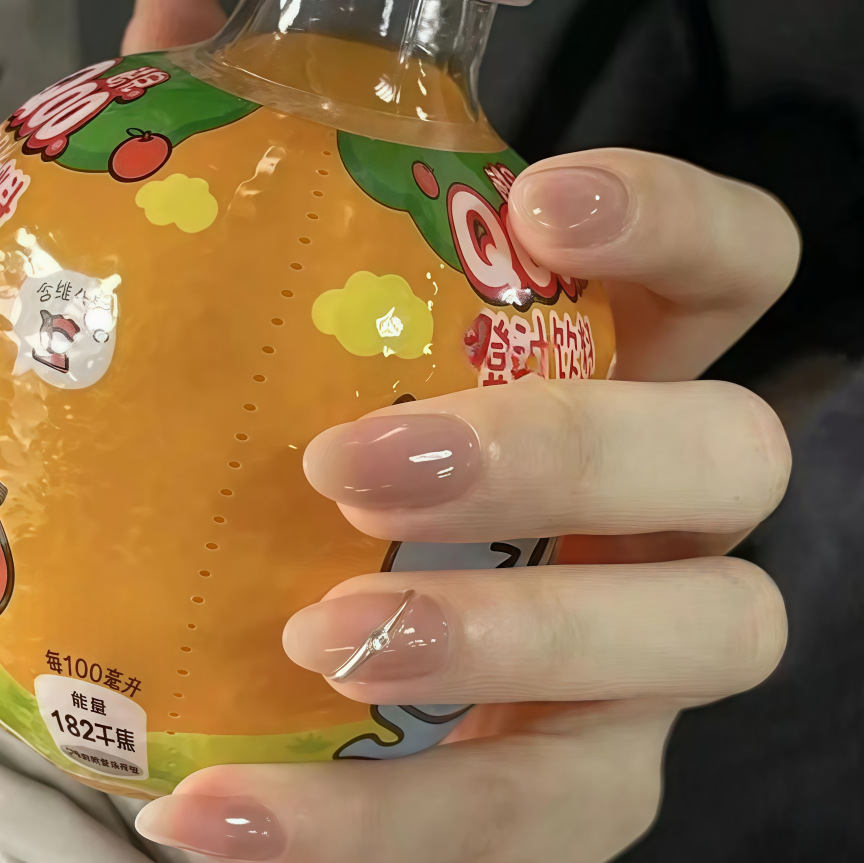 纯色鎏金点钻美甲素雅简约款百搭显白穿戴甲可拆卸高级感