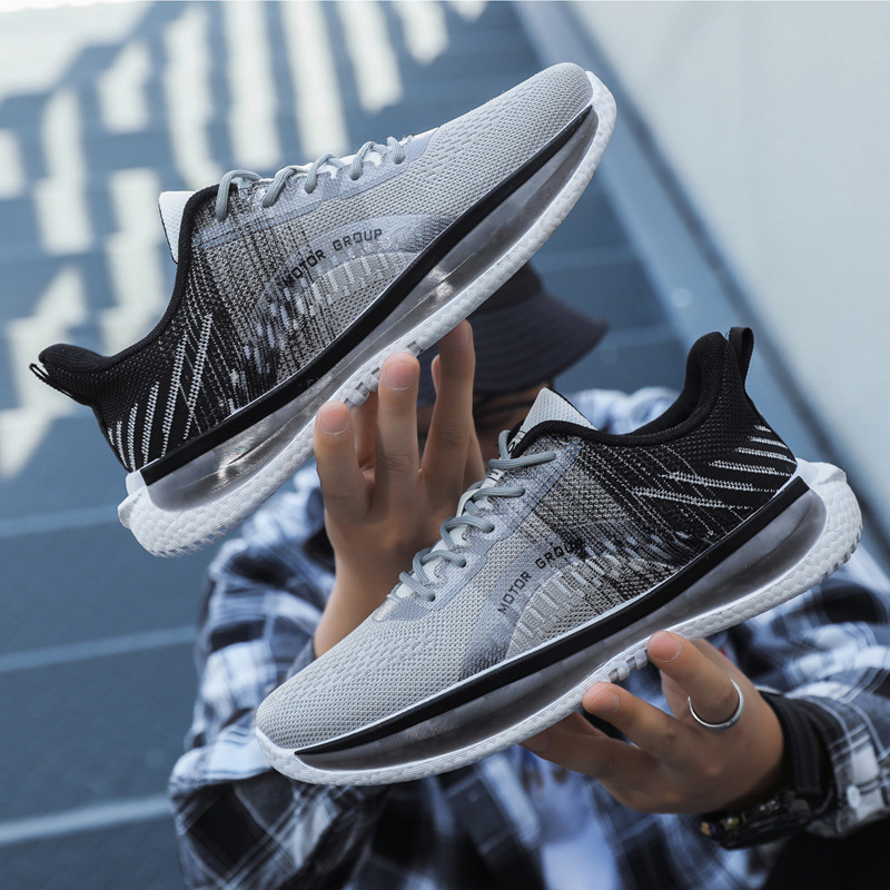 Zapatos de hombre casual todo-fósforo primavera y verano transpirable tejido volador zapatos deportivos de moda nuevos zapatos cómodos para correr casuales coreanos para jóvenes