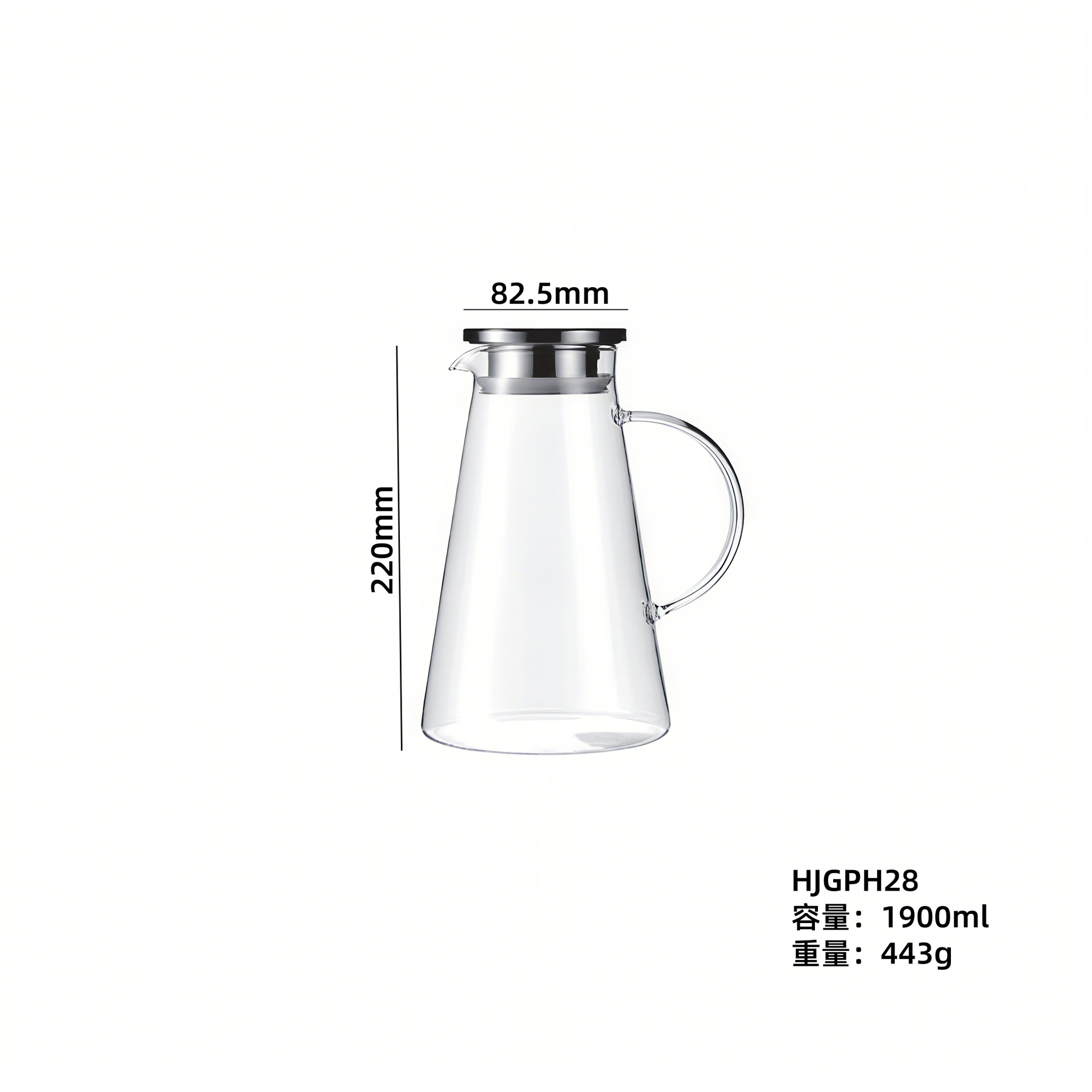 Hervidor de vidrio de alto silicio de silicio europeo tetera resistente al calor tetera de té tetera de agua fría tetera de bebida caliente tetera de jugo tetera doméstica tetera de té