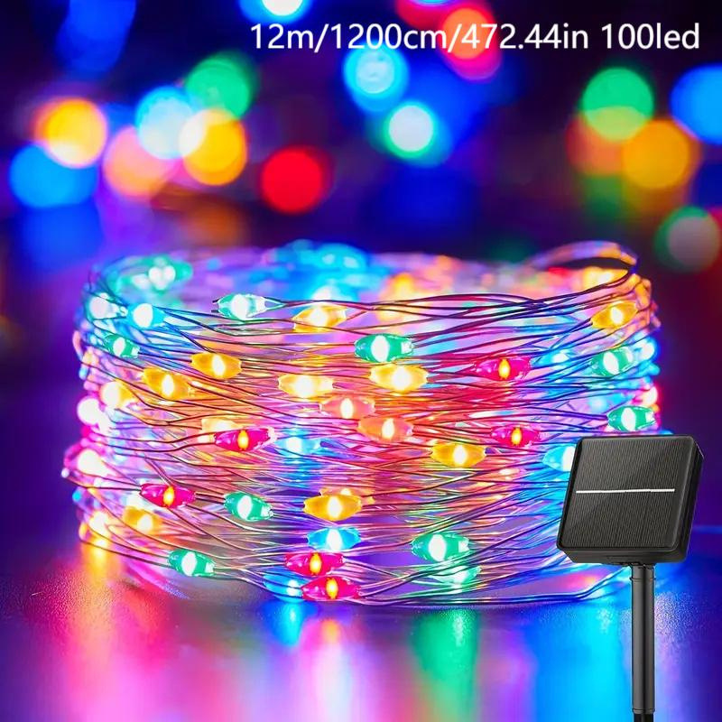 LED Sternenhimmel V Hängeleuchte mit magischer Bohne, dreifarbig dimmbar, RGB-Lichter, Niederspannungs-Lichtquelle, warmweiße Atmosphärenleuchte, Kupferdraht-Lampe