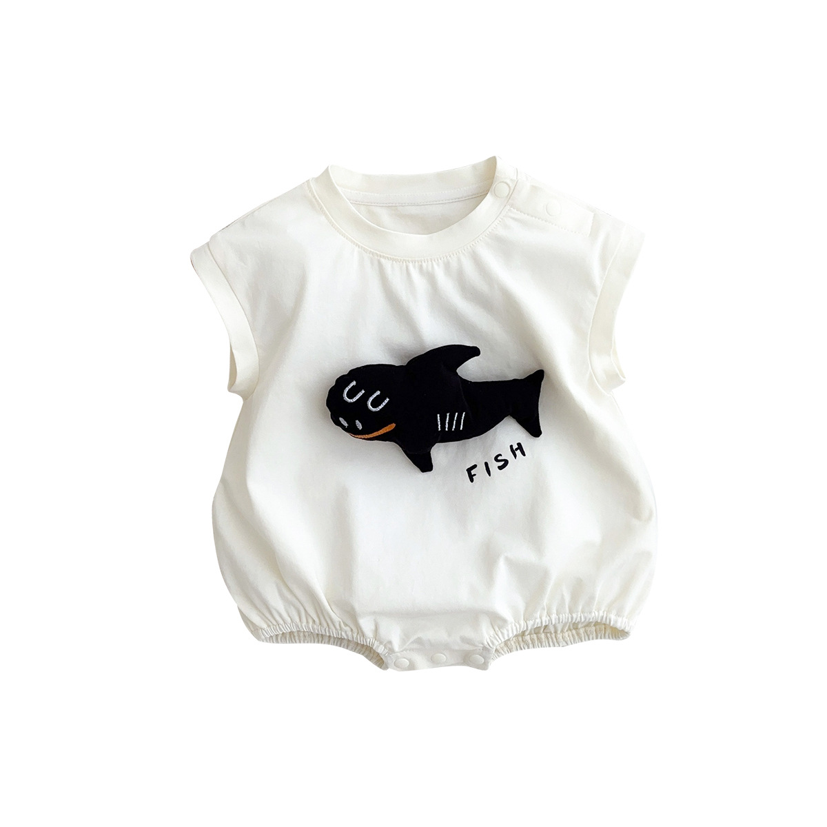 Muñeca tridimensional coreana, mono de tiburón bebé, bolso de verano, abrigo ligero, transpirable y agradable para la piel