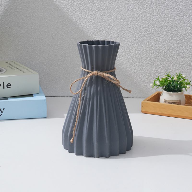 Jarrón de origami - gris