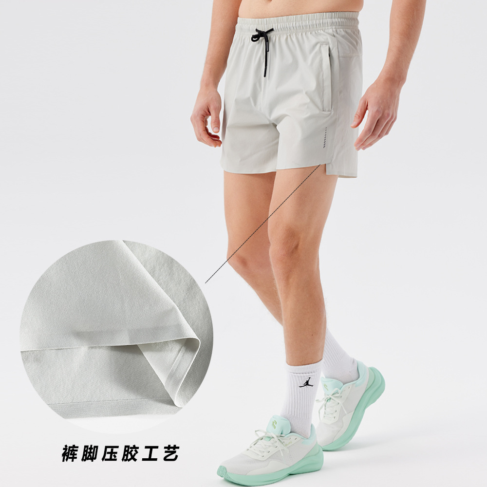 Pantalones cortos de secado rápido, pantalones de entrenamiento de malla transpirables para hombres, entrenamiento de maratón, pantalones deportivos