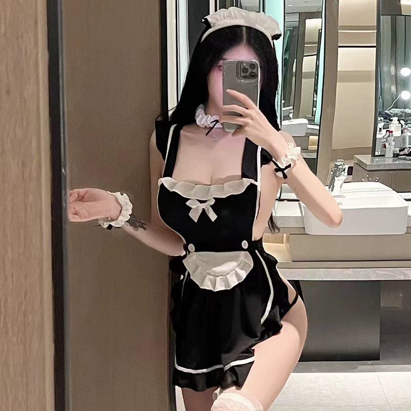 Sexy underwear, lace apron, uniform, set