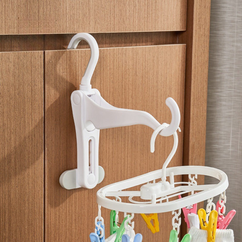 Foreign trade travel folding hanger portable new multi-functional travel hotel indoor hanger drying artifact