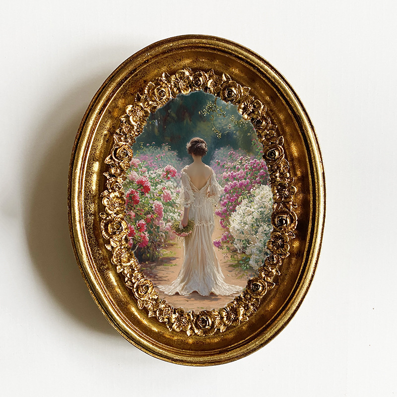 Foreign trade resin photo frame European wedding photo bedside table resin decoration carved photo frame Photo Wall children photo frame