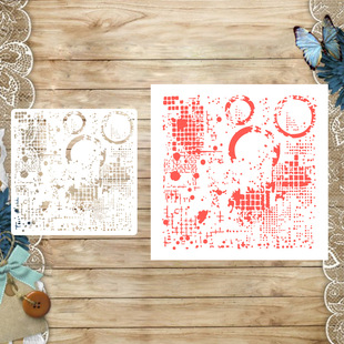 Cross-Border Dropshipping Masking Board Retro Pattern Hollow Carving Plastic Hand-Painted Graffiti Spray Hand Account Decoration Template