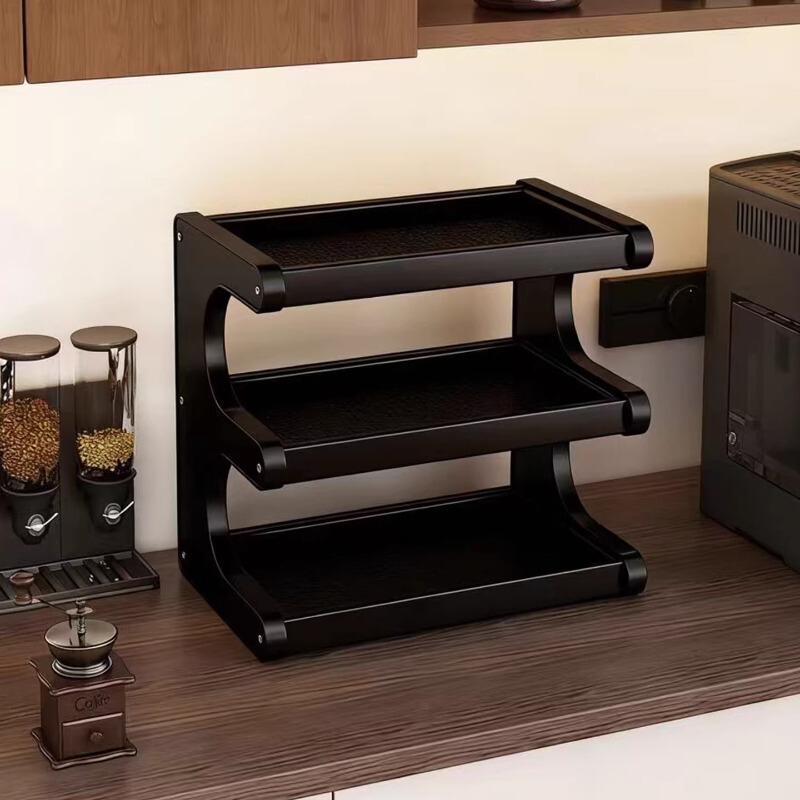 Ins High-End Desktop Cup Storage Rack Office Desk Dining Table Coffee Machine Countertop Multi-Layer Cup Placement