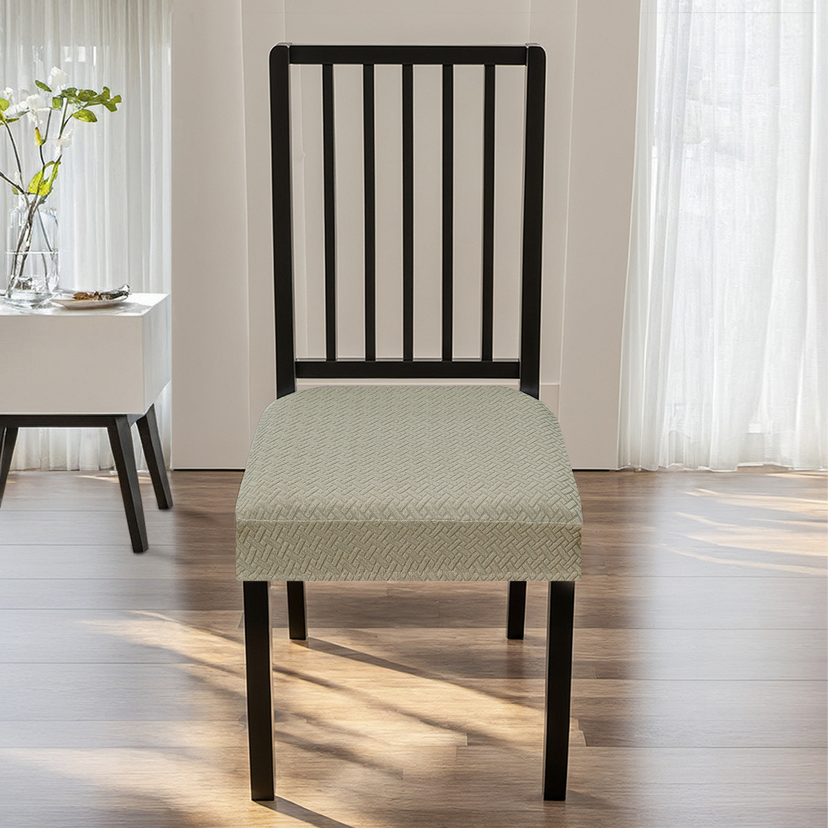 Amazon Jacquard transfronterizo T a prueba de agua estriado doble cubierta de asiento elástico taburete cubierta de asiento en stock