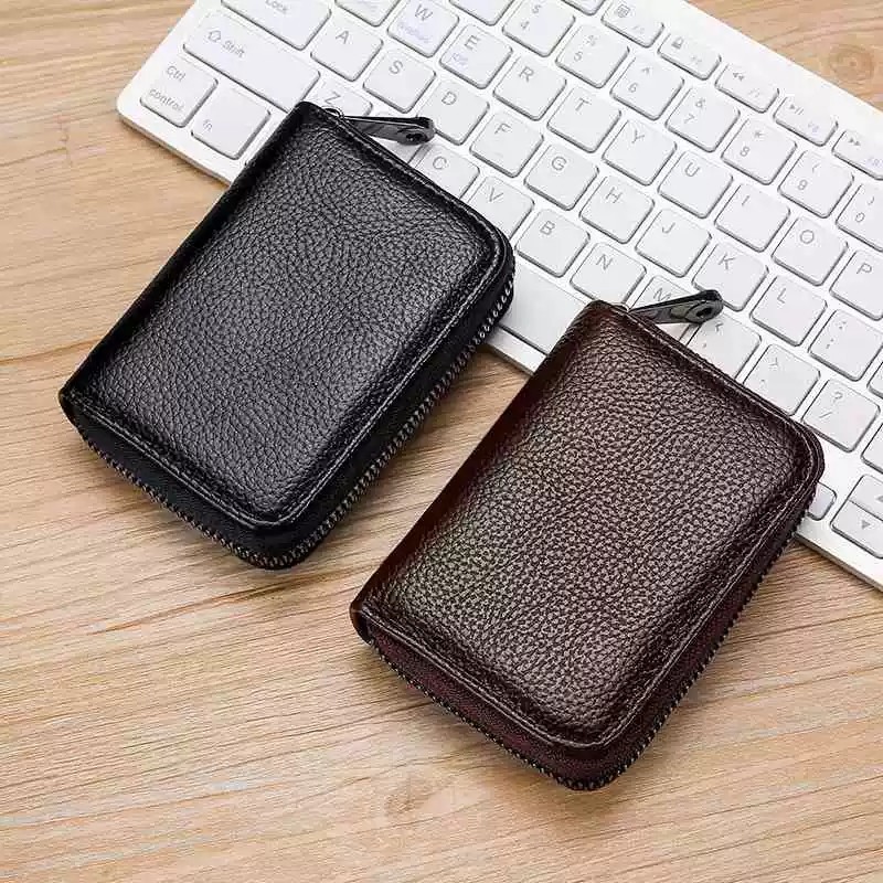 Simple accordion card holder, solid color high-end men's and women's coin purse, multiple card slots, large capacity, driver's license, compact card holder