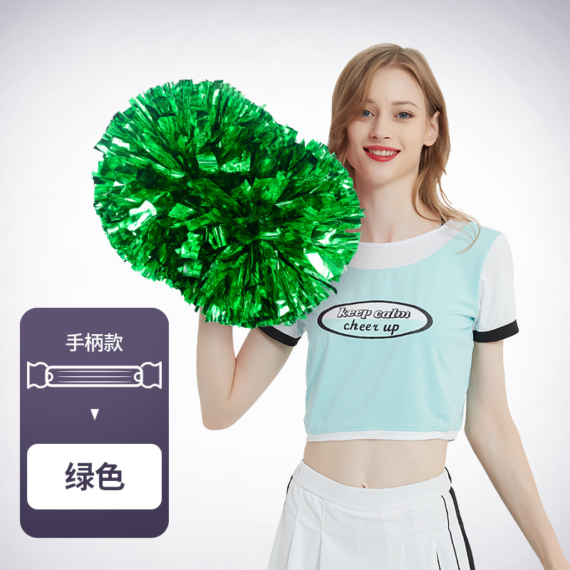 Flor bola de la flor porristas bola de la flor de la mano que sostiene la flor juegos de deportes mano que sostiene apoyos alegría apoyos en stock