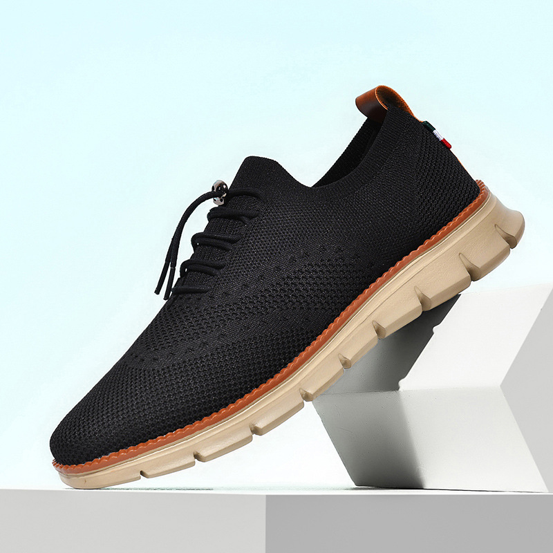 Cross-border Trendy Casual Shoes For Men, Breathable Fly-knit Loafers, Large-size Sports Shoes, In-stock Wholesale And_vogvips.com