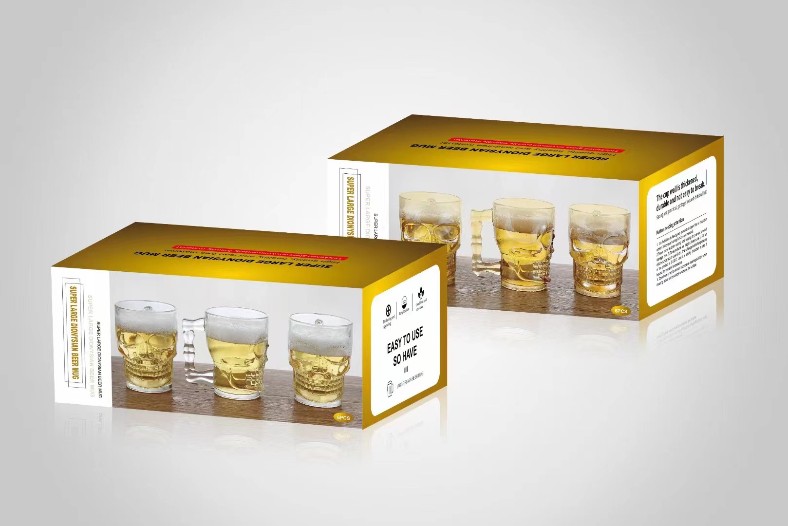 Cráneo copa de vino copa de cóctel Whisky espíritus personalizados creativo copa de vino creativo conjunto de vino al por mayor