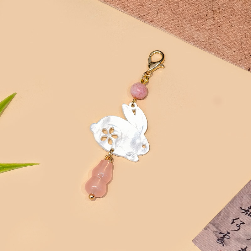 国民スタイル合金竹フレッシュピンクフラワーペンダント中国ベルペンダント古代スタイルチャイナ韓服衣類アクセサリー