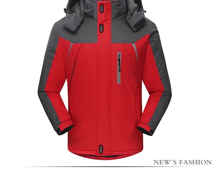 Coat Thickened Fleece Men's Cotton Padded Jacket Plus Size Windbreaker Winter Men_voghion.com