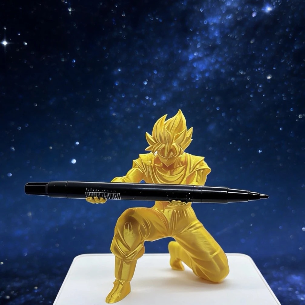 Ninja impresión adornos impresión 3D hecha a mano estante de bolígrafo papelería almacenamiento bolígrafo personalidad mesa creativa decoración image 12