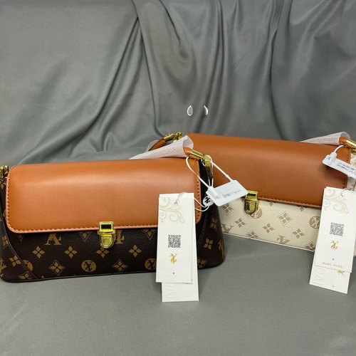 Old-fashioned single-shoulder bag with French bread design, 2024 new design, niche brand fashionable cross-body bag, live stream female bag, cross-border dropshipping