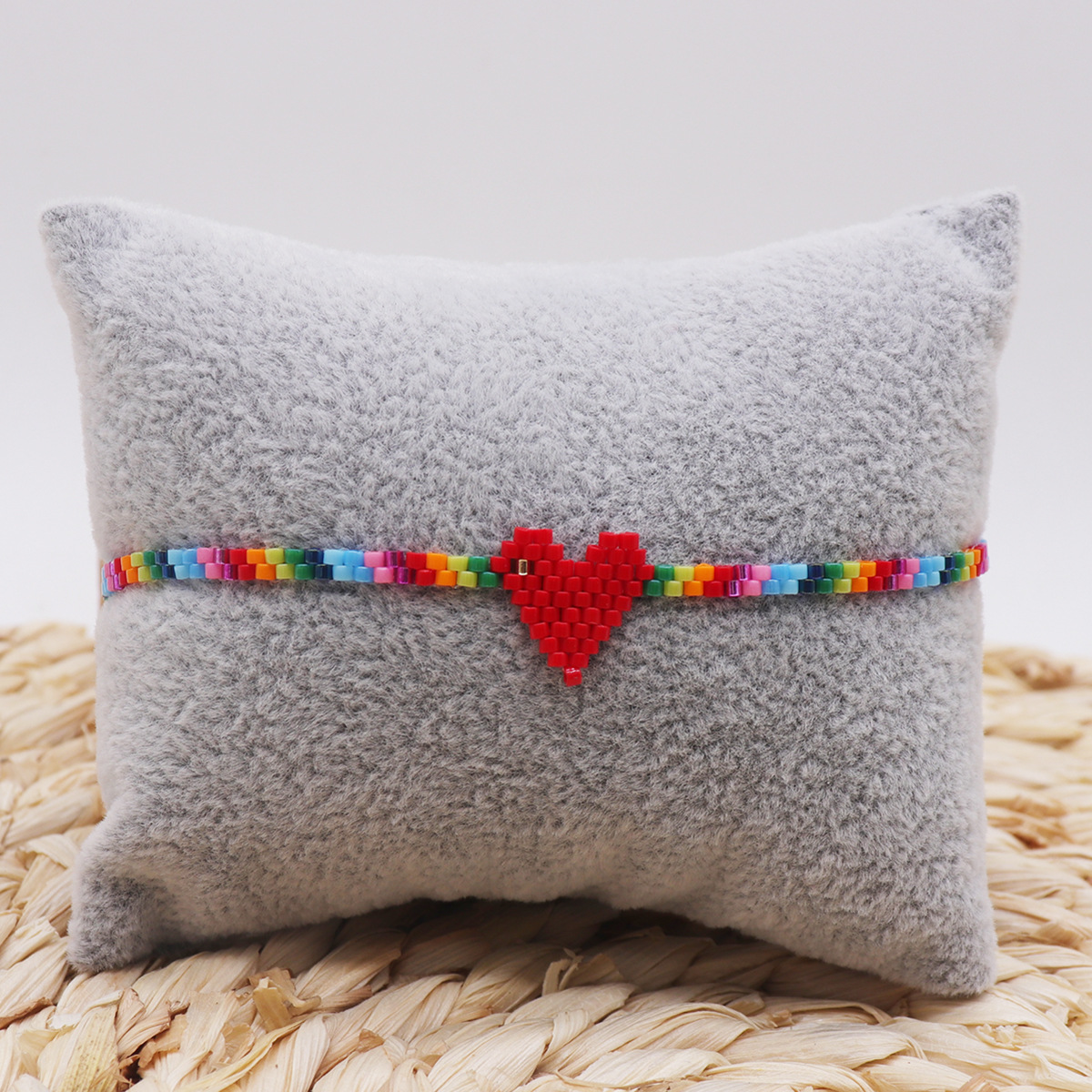 Heart Shape Pattern Women's Gender Wholesale Jewelry Vacation Heart Shape Glass Glass Bracelets