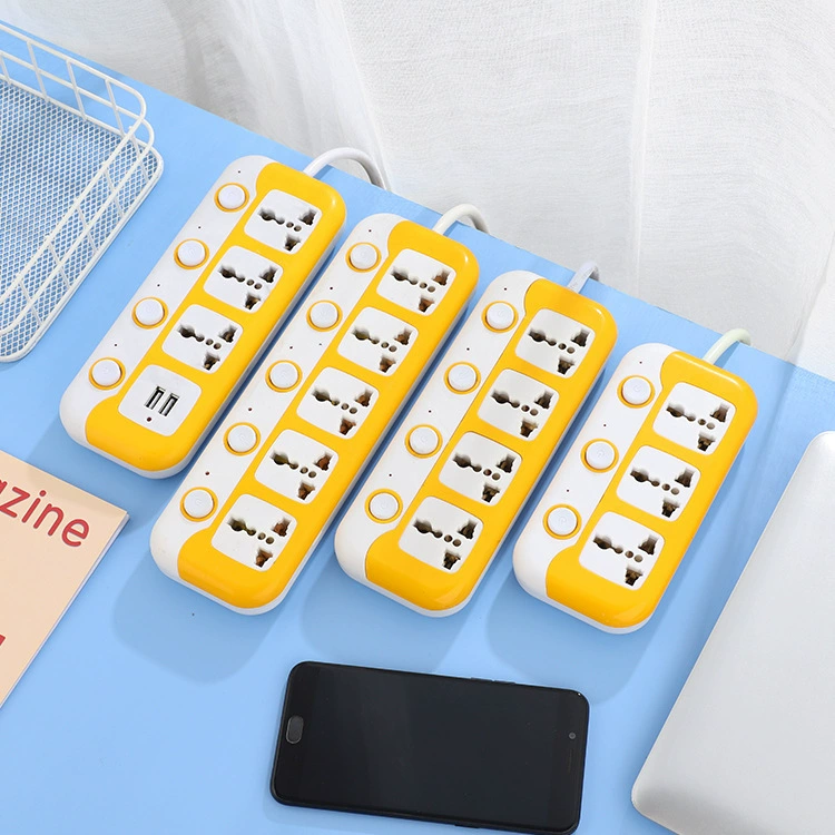 Foreign trade multi -functional plug -in plate high -power multi -specification multi -specification multi -porous dump household power socket with USB